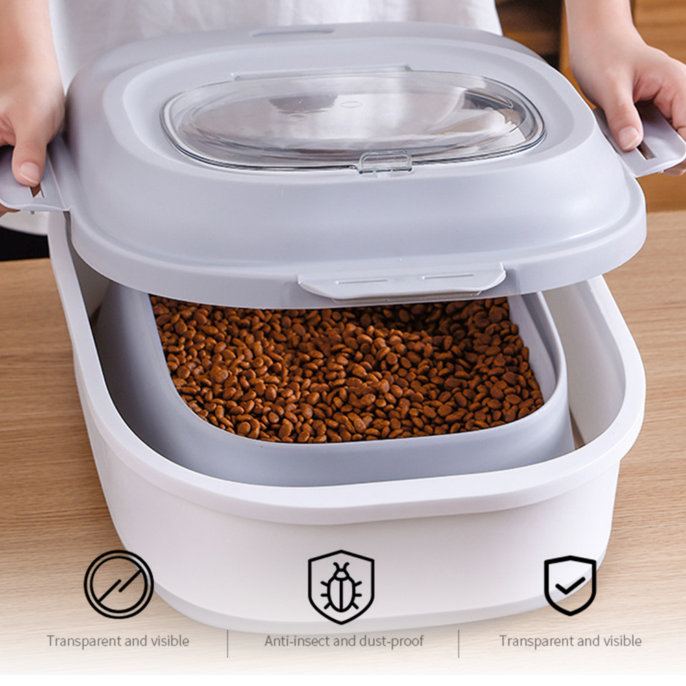 Collapsible Dry Cat Food Box 2 - Food Storage On Wheels のレビューと価格