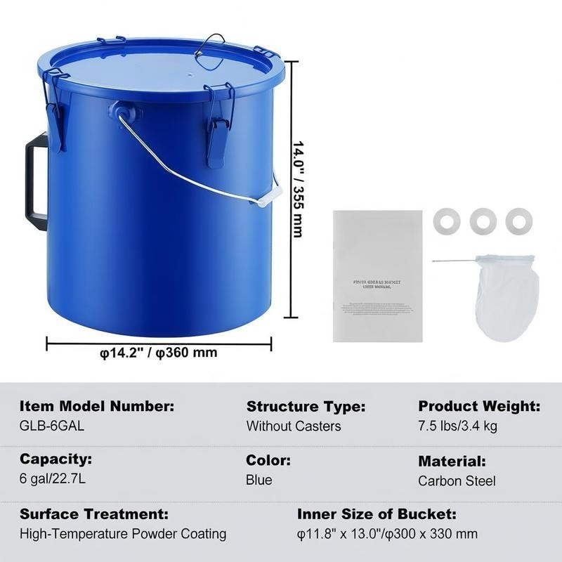 Carbon Steel Oil Storage Pail  - Food Storage For Restaurant のレビューと価格