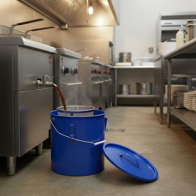 Carbon Steel Oil Storage Pail  - Food Storage For Restaurant のレビューと価格
