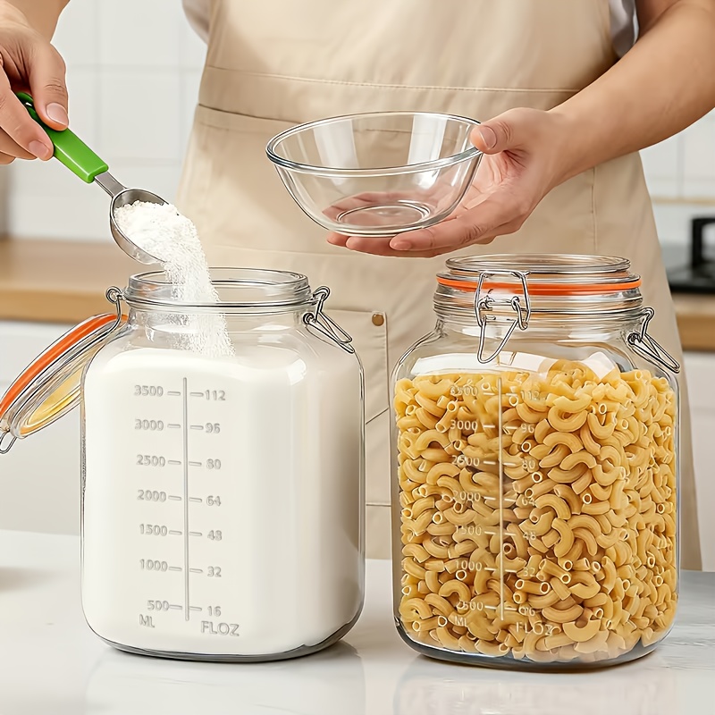 2-Pack 1-Gallon Wide-Mouth Gla - Food Storage Without Pantry のレビューと価格