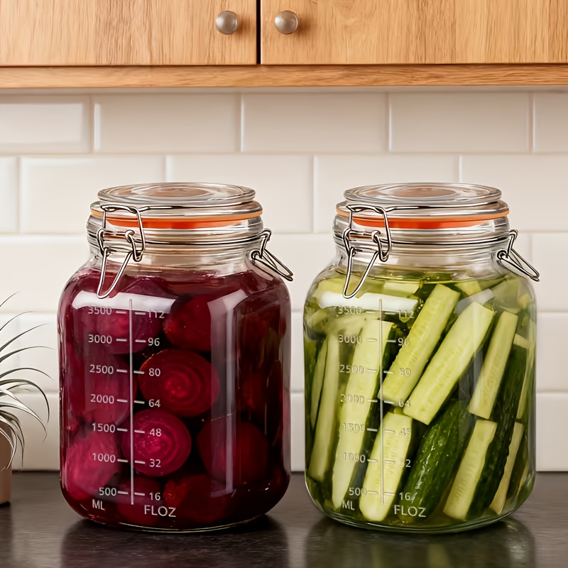 2-Pack 1-Gallon Wide-Mouth Gla - Food Storage Without Pantry のレビューと価格