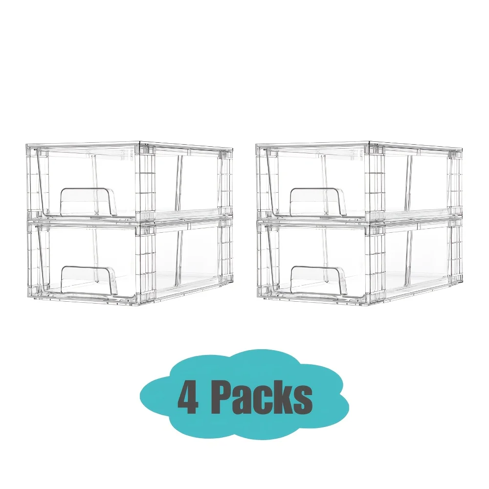 4/6/8/10 Pack Clear Acrylic Fo - Food Storage Without Pantry のレビューと価格