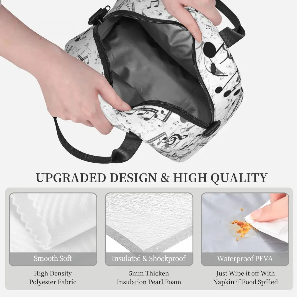 Bass Music Notes Insulated Lun - Food Storage Notes のレビューと価格