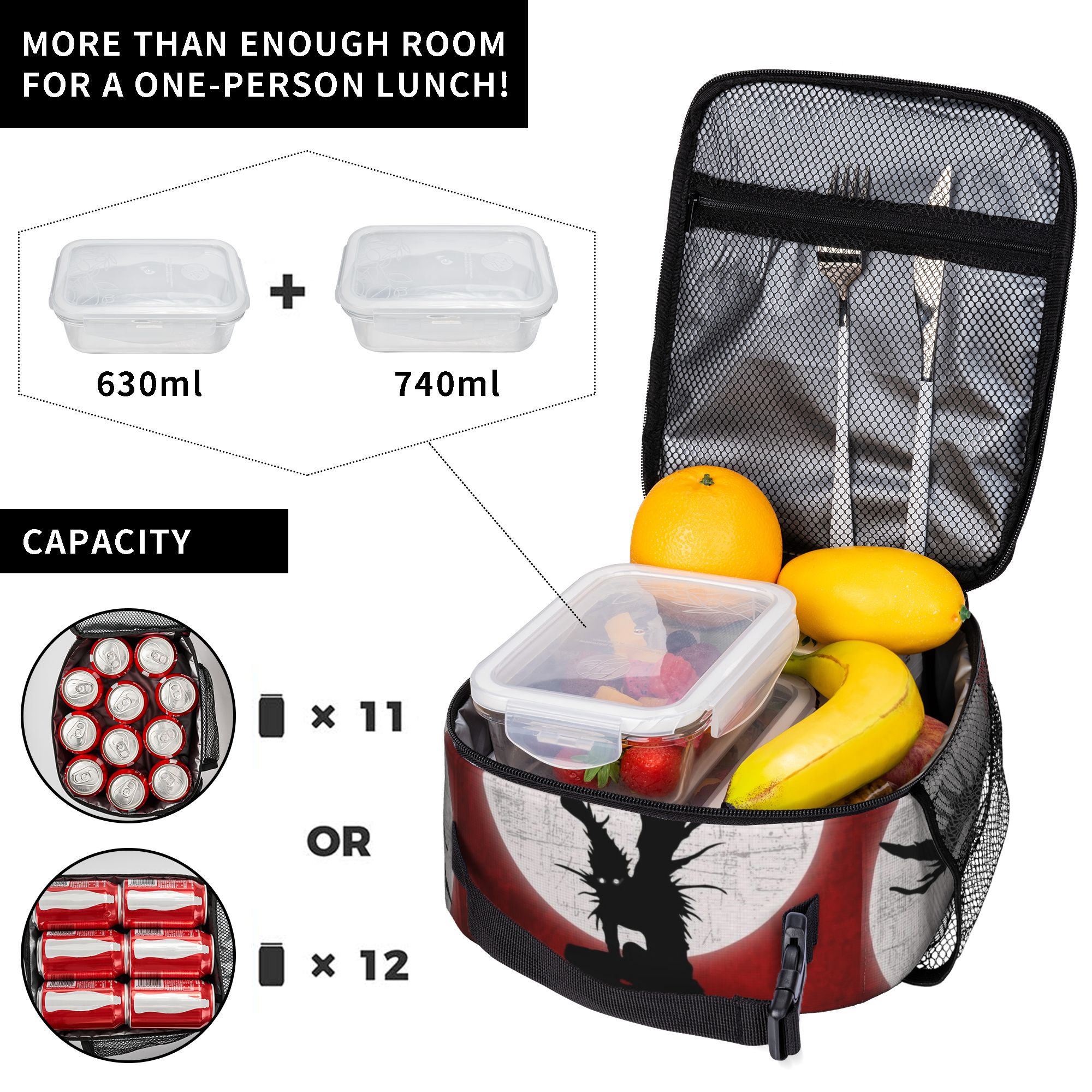 Ryuk Lunch Bag Insulated Tote  - Food Storage Notes のレビューと価格