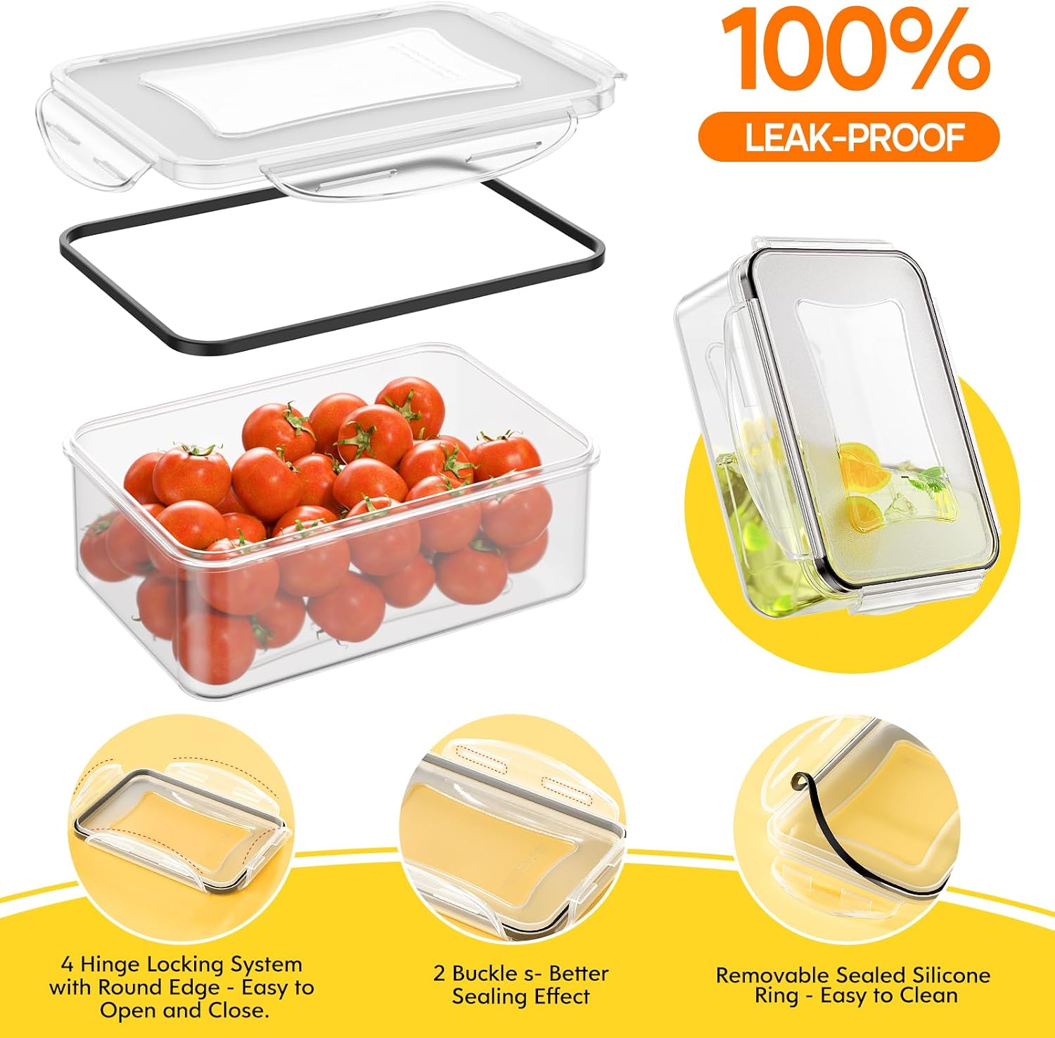 52 PCS Food Storage Containers - Food Storage Meal Prep のレビューと価格